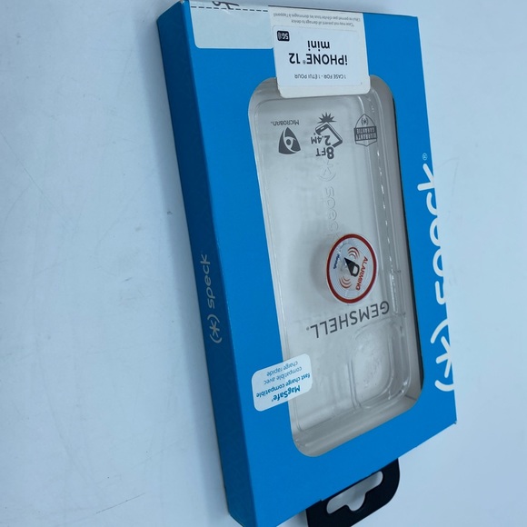 Speck Products GemShell iPhone 12 Mini Case, Clear/Clear (137596-5085) - Picture 4 of 7